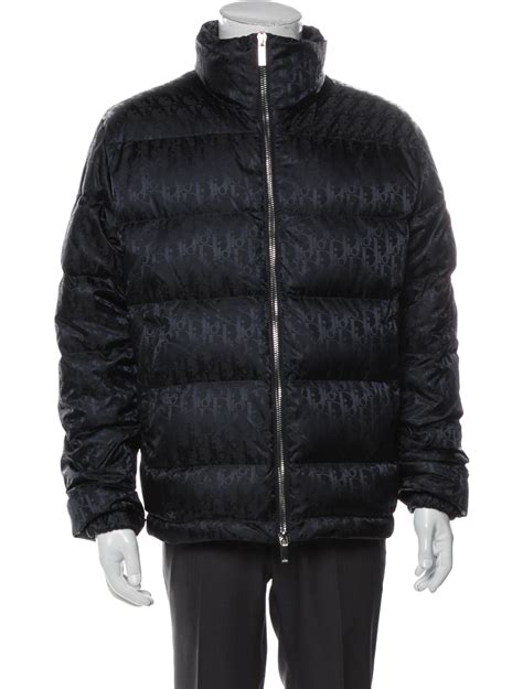 Dior Oblique Puffer Jacket Black Technical Jacquard 